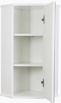 Шкаф Лилия-34 подвесной угловой с зеркалом