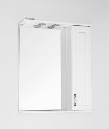 Зеркальный шкаф Style Line Олеандр-2 65/С, белый