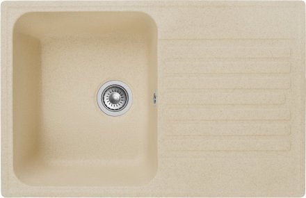 Мойка GranFest QUARZ  чаша+кр 736х476 (бежевый) GF-Z78