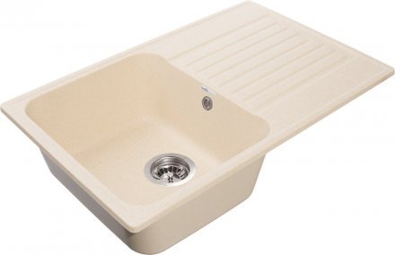 Мойка GranFest QUARZ  чаша+кр 736х476 (бежевый) GF-Z78