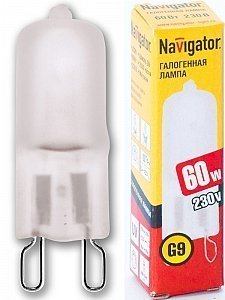 Лампа Navigator G9 220V 60W NH-JCD9-60-220-G9K/F матов. 30126