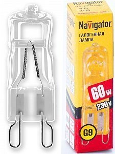 Лампа Navigator G9 220V 60W NH-JCD9-60-220-G9K/С прозр. 26668