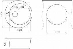 Кухонная мойка Granula GR-4801 графит