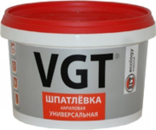 Шпатлевка универсальная влагостойкая для наружных и внутренних работ 1,7кг (6) VGT 5647 — 