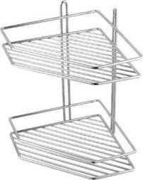 Полка угловая 2-эт. 18х18см трапеция 4026