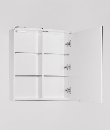 Зеркальный шкаф Style Line Жасмин 2 60/С, Люкс белый