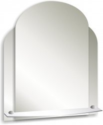 Зеркало Анжелика 510х575 с полкой (237)