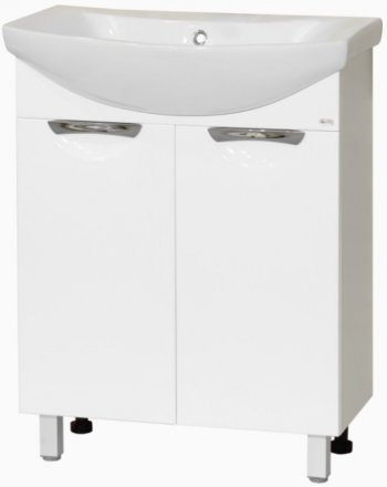 Тумба Лаванда-65 прямая белая с раков. мебельн. Балтика-65