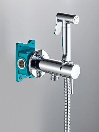 Гигиенический душ со смесителем AL-859-01 хром — 